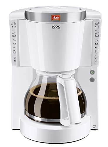 Melitta Look Selection - Filterkaffeemaschine - mit Glaskanne - Tropfstopp - 10 Tassen - Weiß (1011-03) im Sale